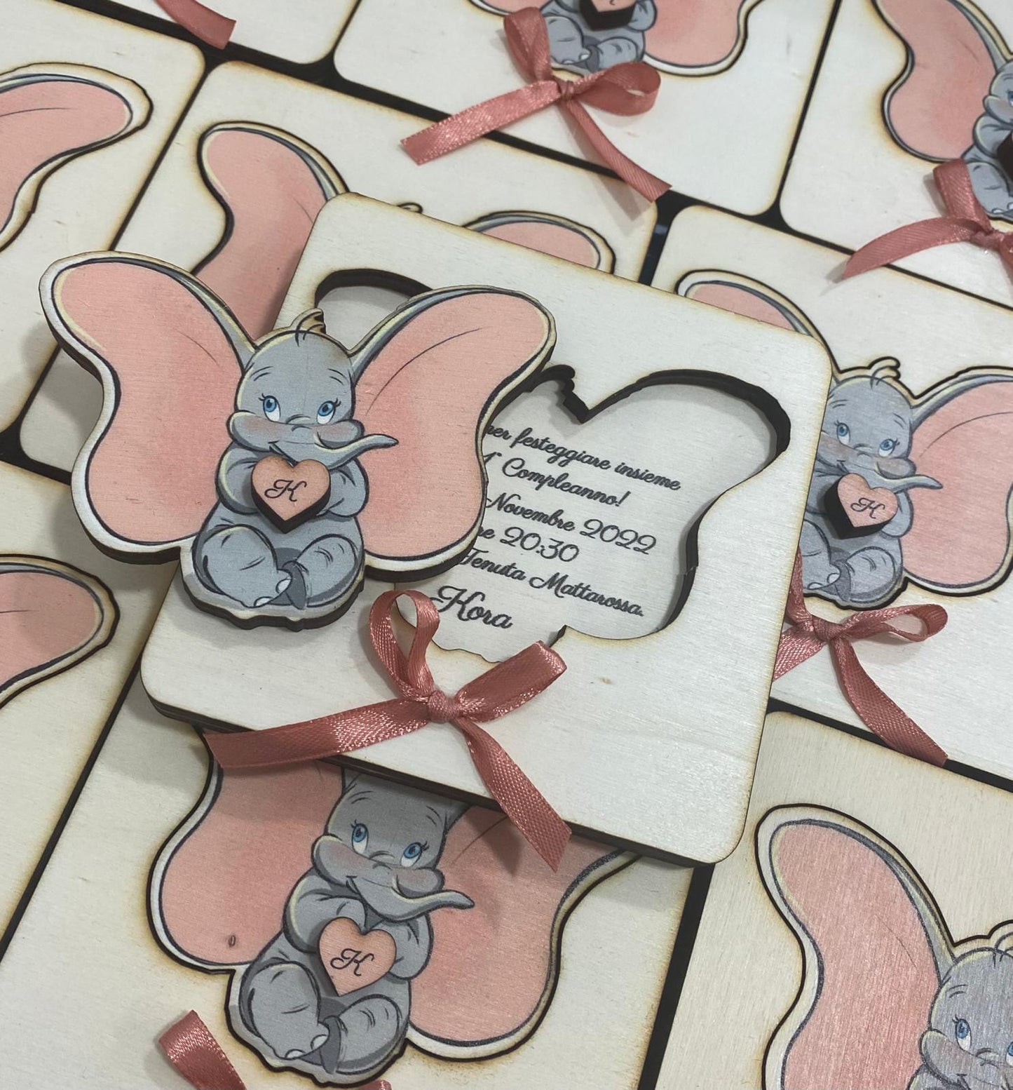 Invito 3D con stampa UV in legno