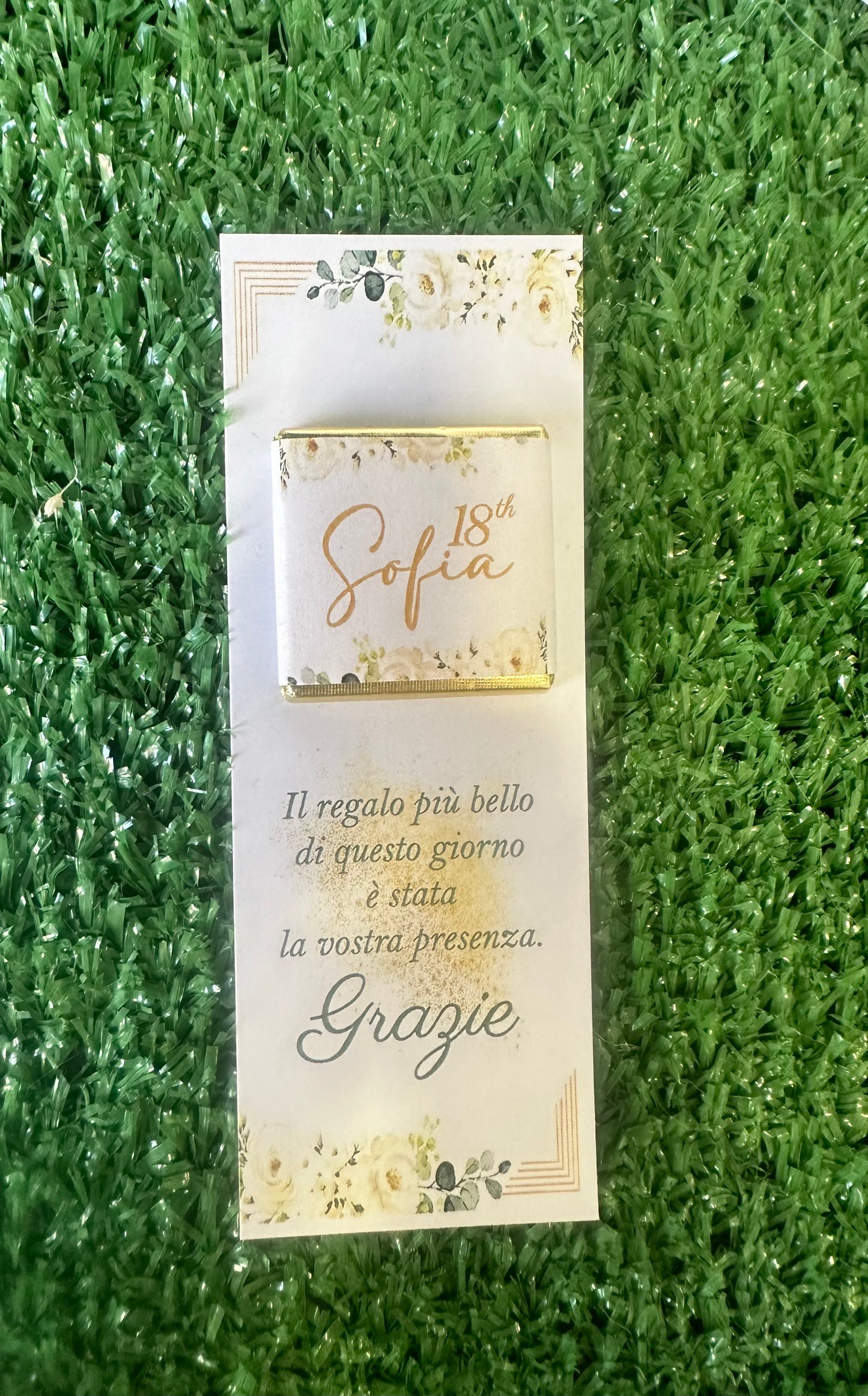 Segnaposti con cioccolata
