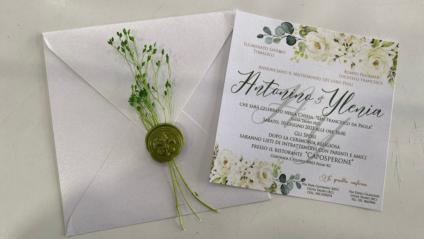 Inviti fiori bianchi