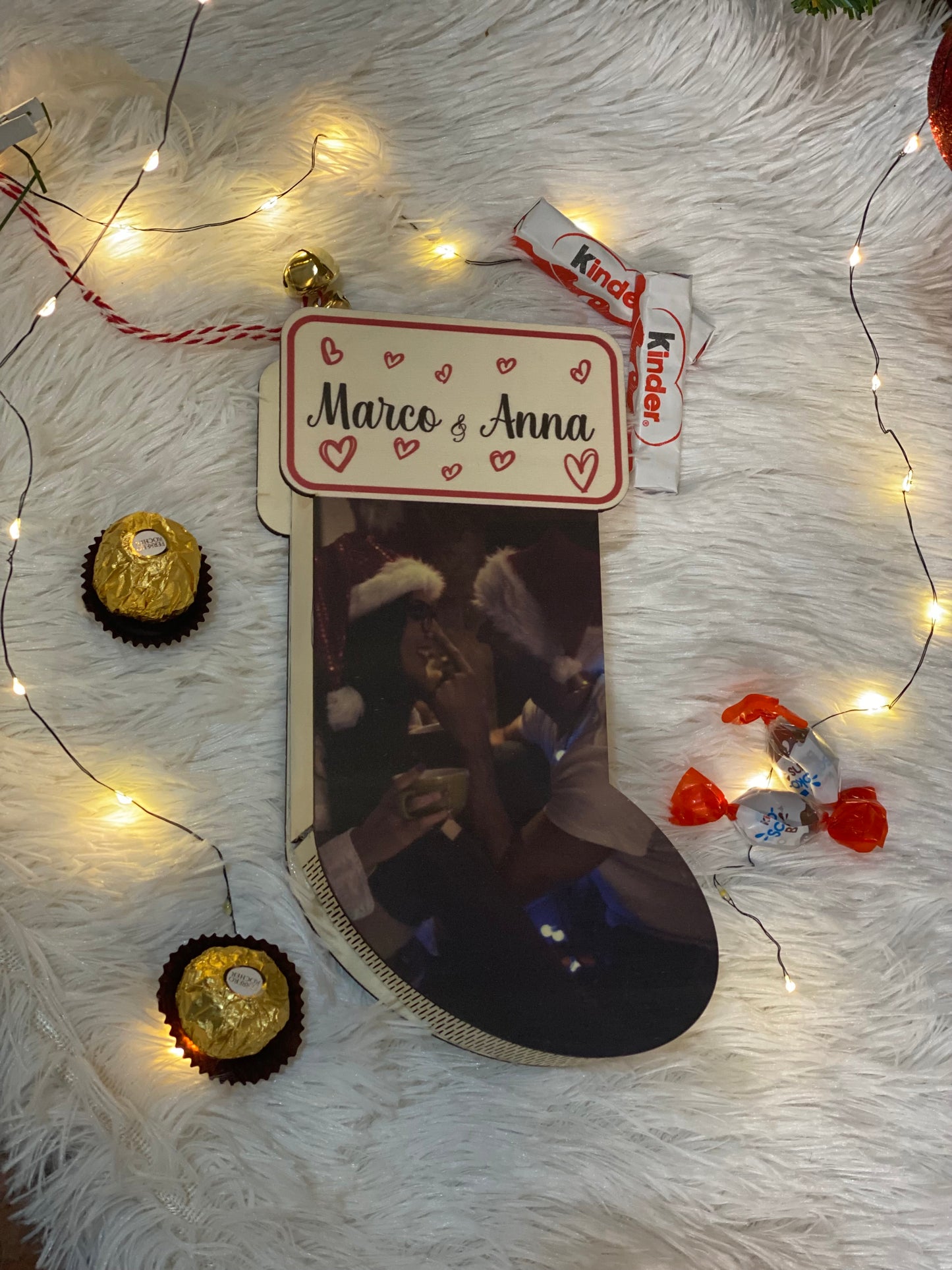 Calza Befana in Legno personalizzata