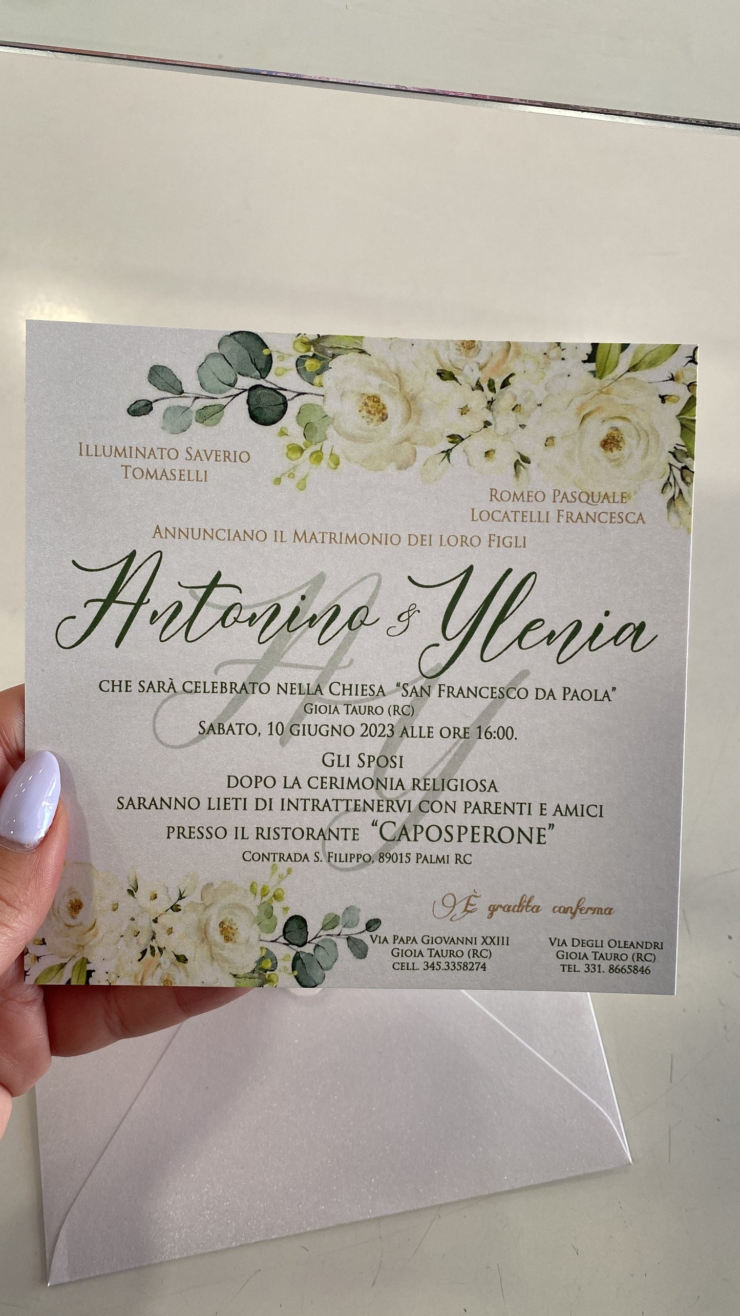 Inviti fiori bianchi