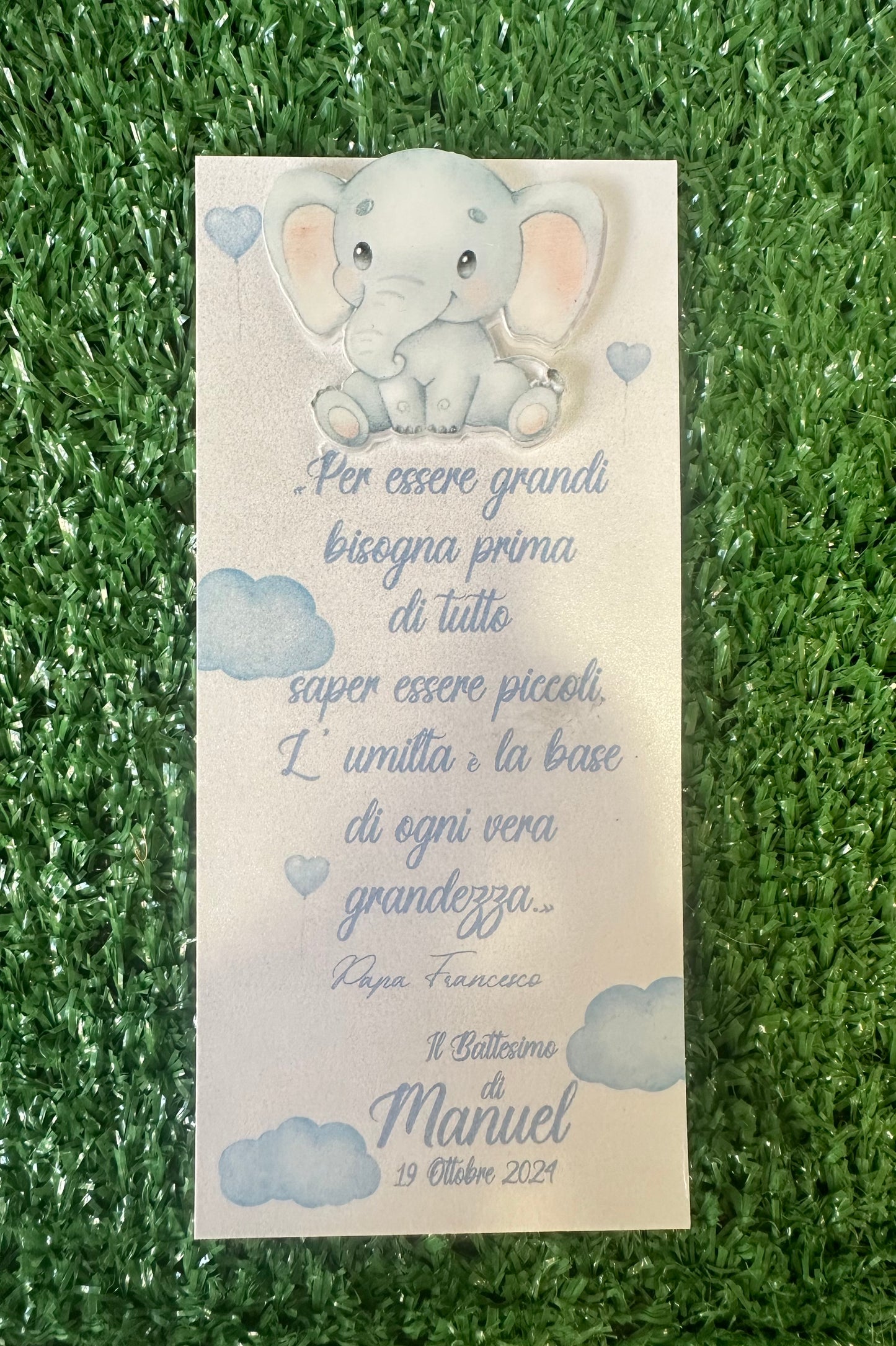 Segnaposto con tag in plexiglass