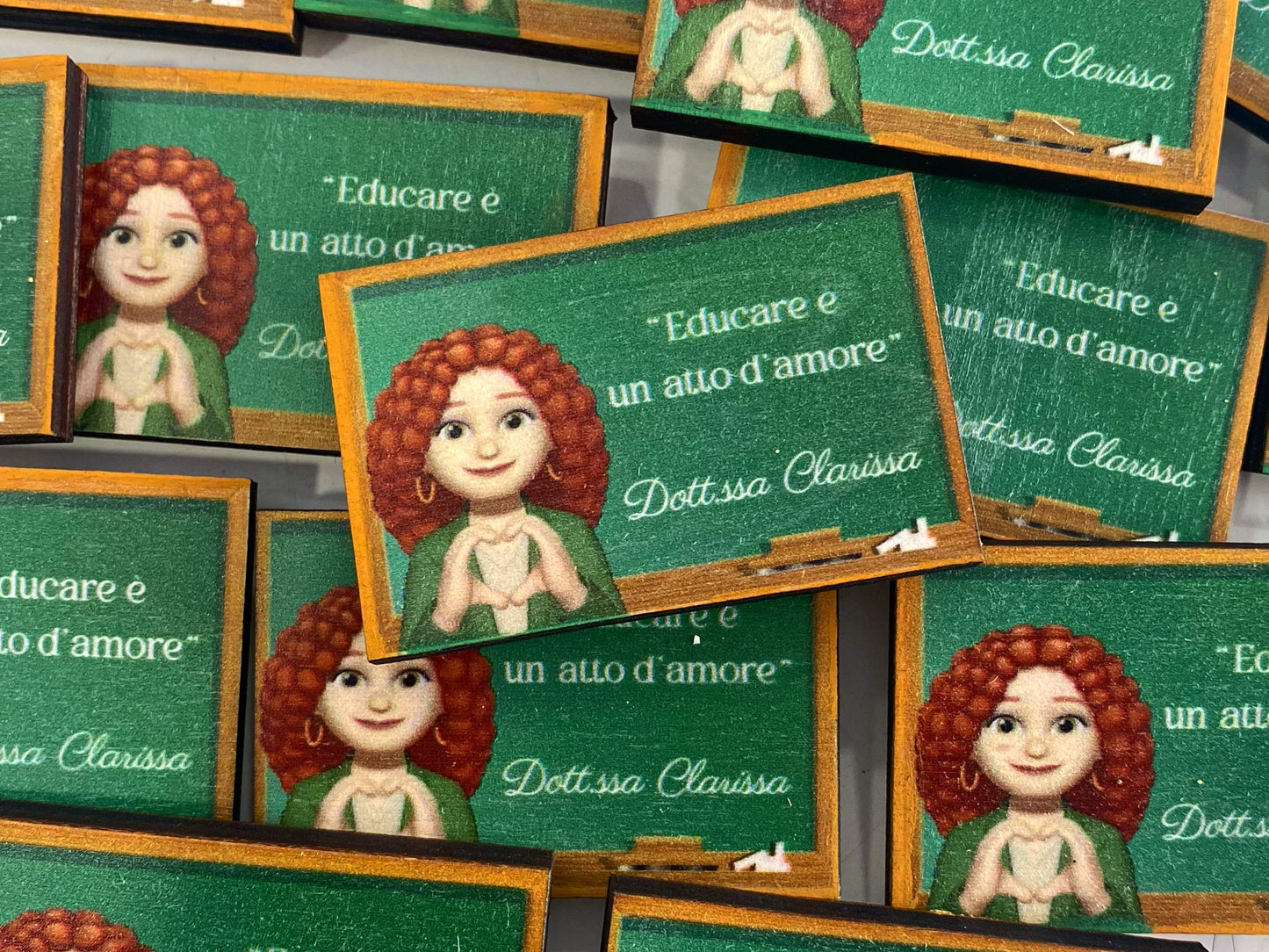 Lavagna in legno con Memoji
