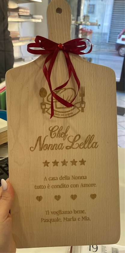 Tagliere in legno personalizzato